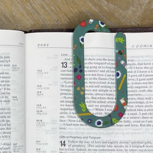 Flower Artist Jumbo Paperclip Bookmark