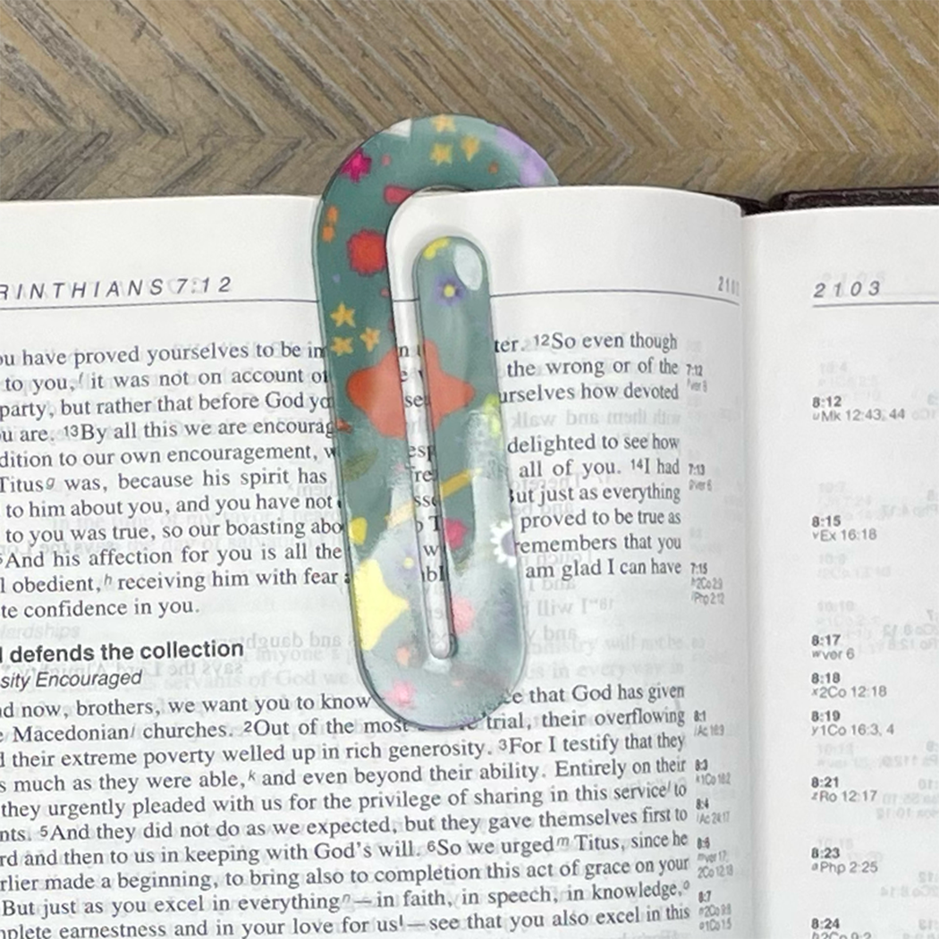 Flower Artist Jumbo Paperclip Bookmark