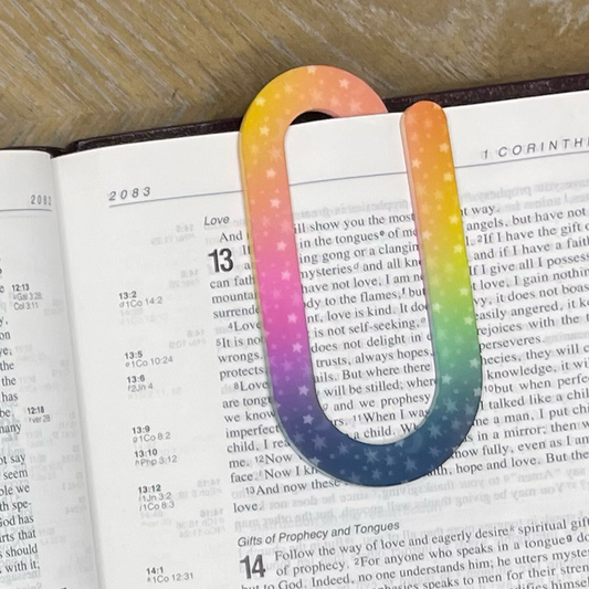 He Counts The Stars Jumbo Paperclip Bookmark