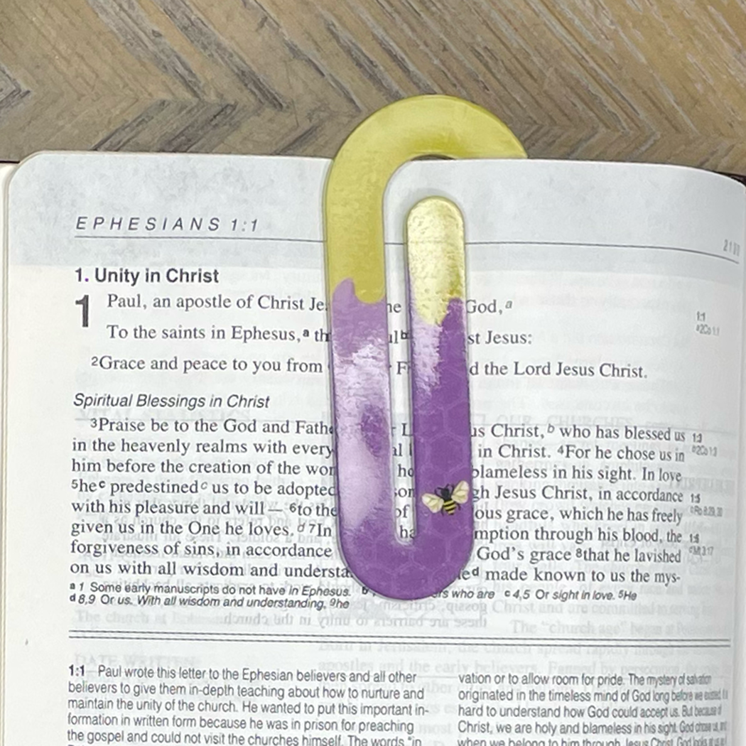 Kind Words Bee Jumbo Paperclip Bookmark