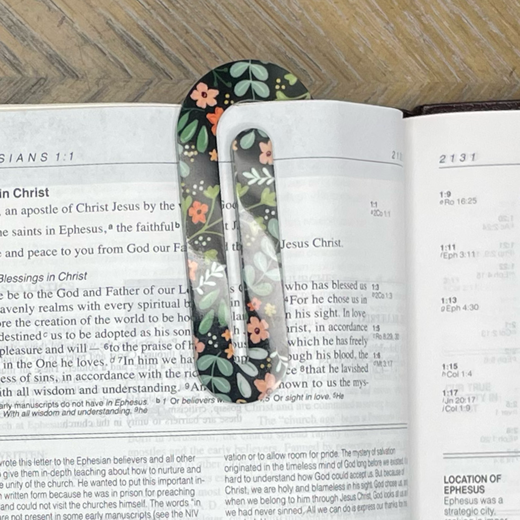 Made New Floral Jumbo Paperclip Bookmark