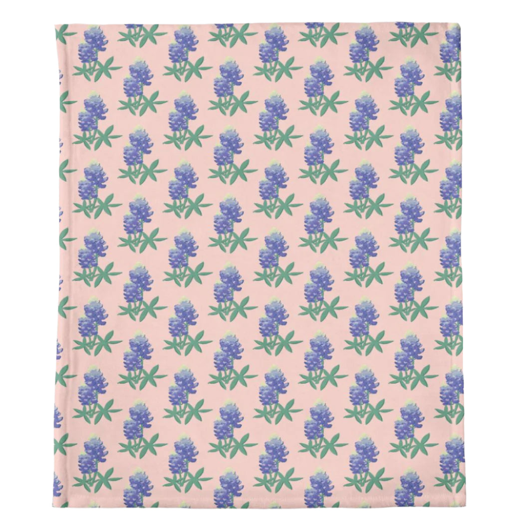 Texas Bluebonnet Throw Blanket- 50x60"