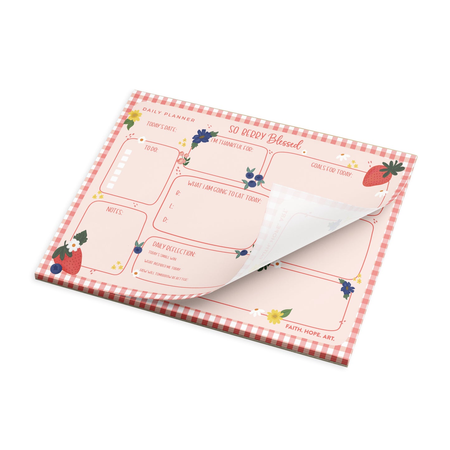 So Berry Blessed Daily Planner Notepad
