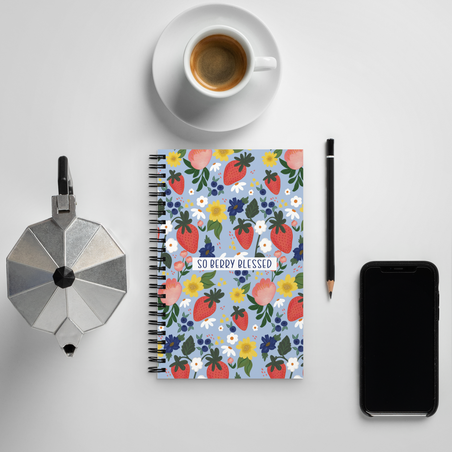 So Berry Blessed Spiral notebook