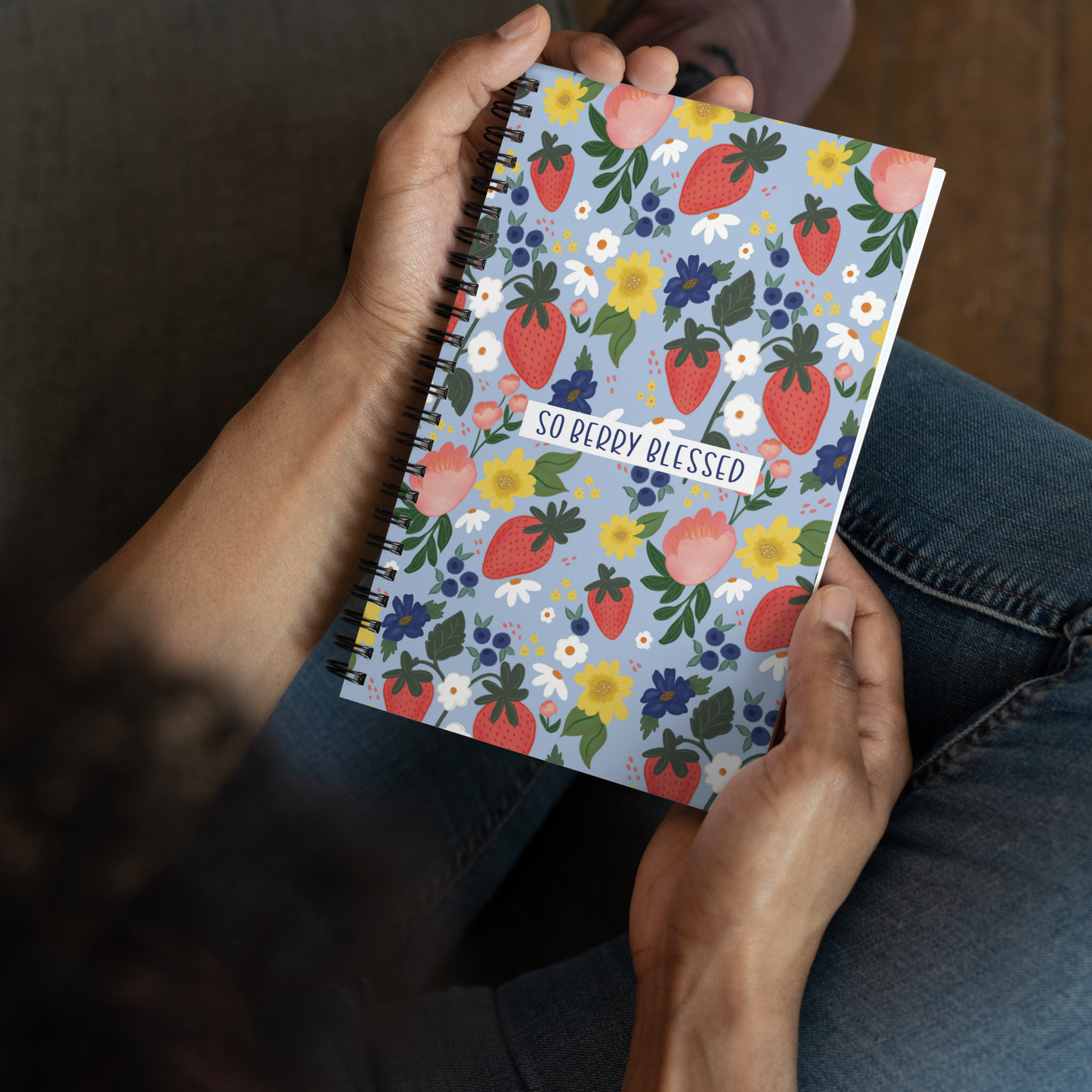 So Berry Blessed Spiral notebook