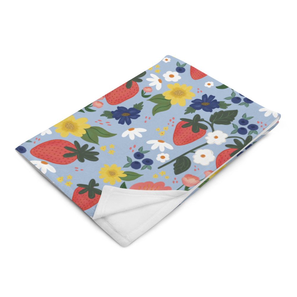 So Berry Blessed Throw Blanket