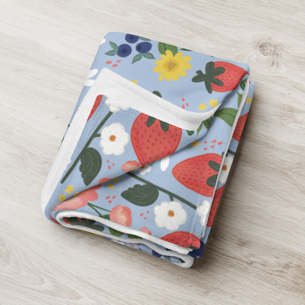 So Berry Blessed Throw Blanket
