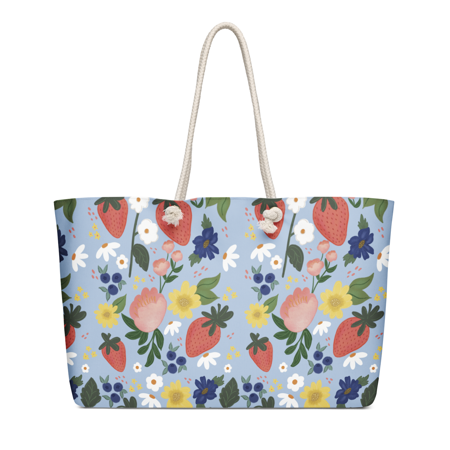 So Berry Blessed Strawberry Weekender bag