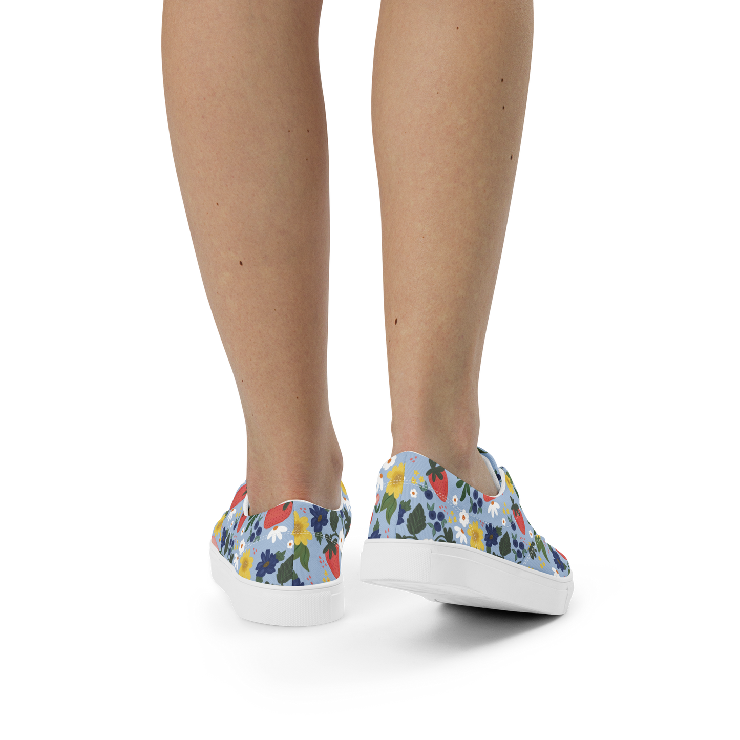 Berry Blessed Strawberry Canvas Sneakers