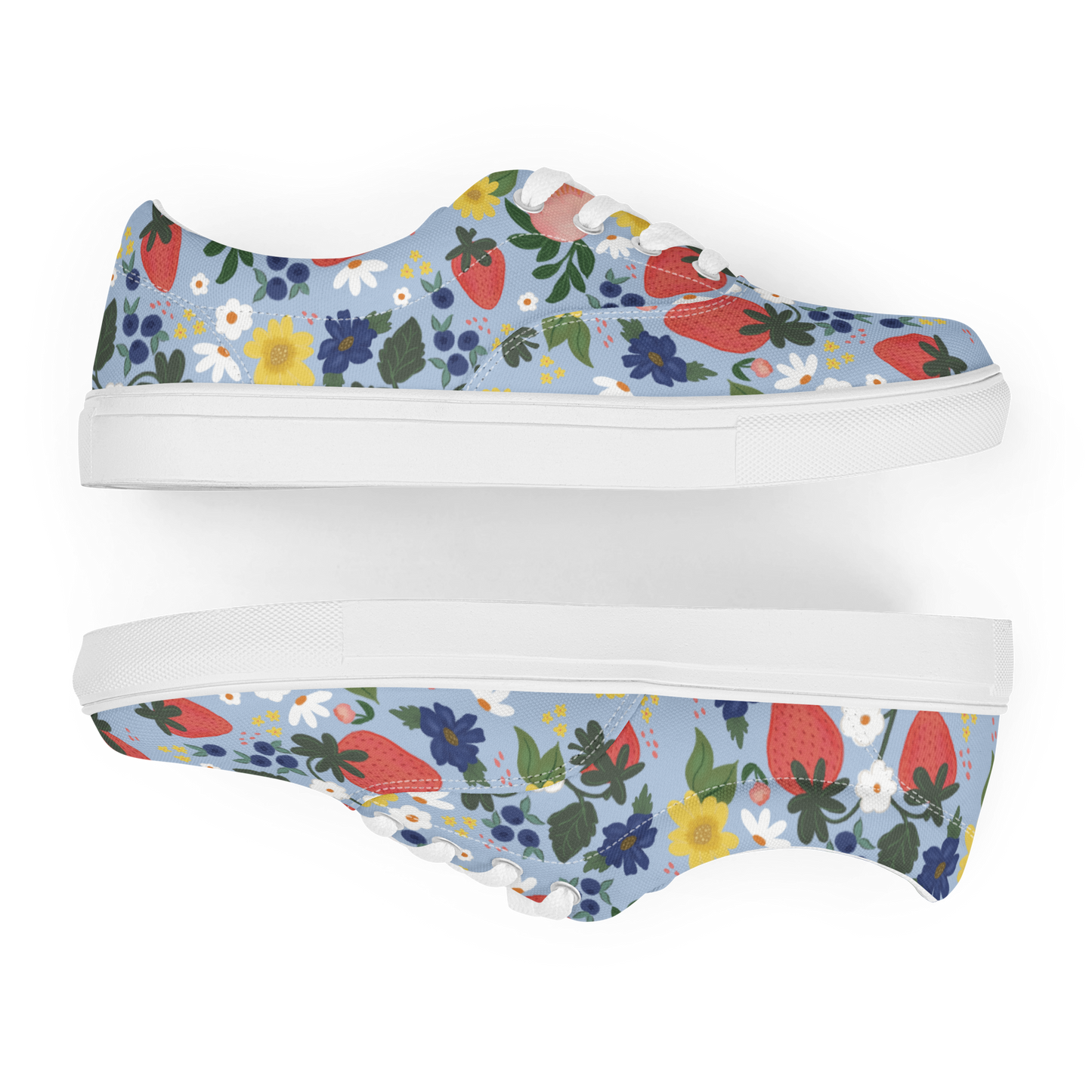 Berry Blessed Strawberry Canvas Sneakers