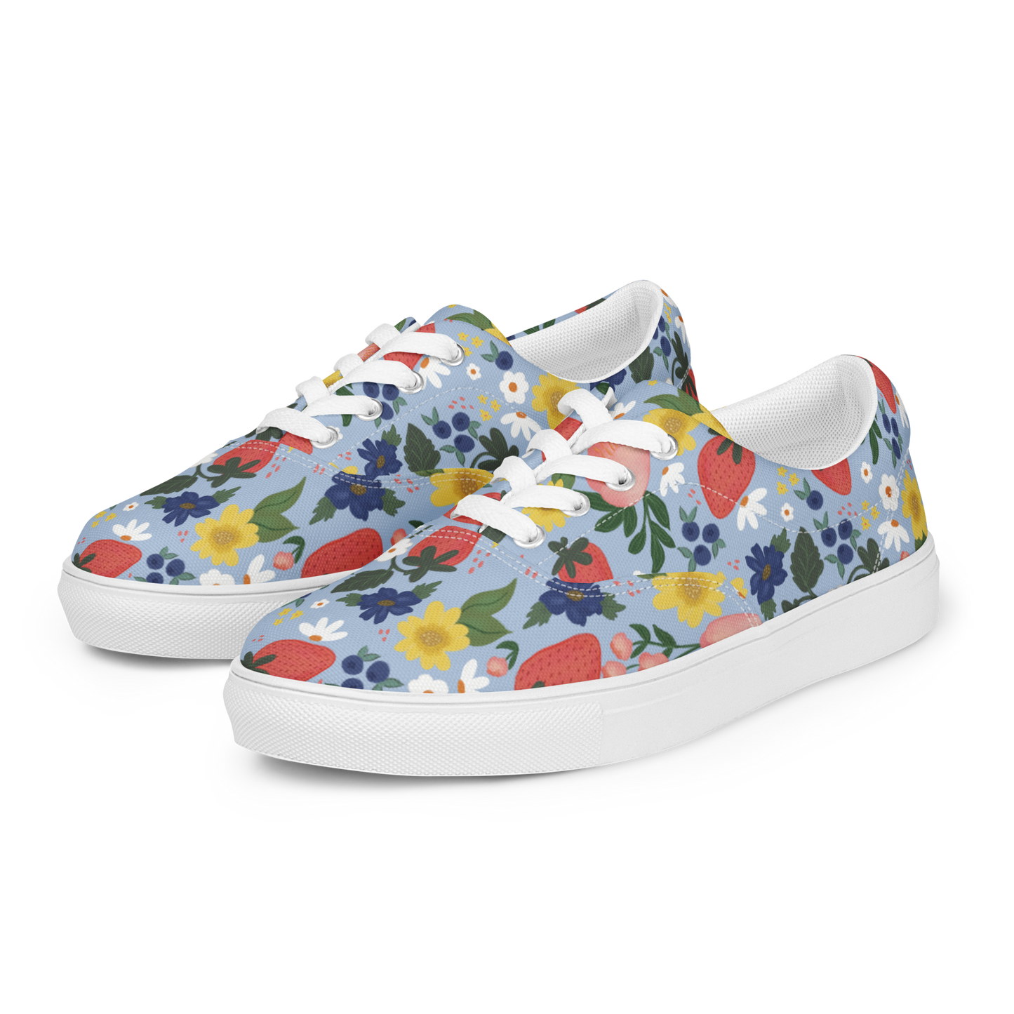 Berry Blessed Strawberry Canvas Sneakers