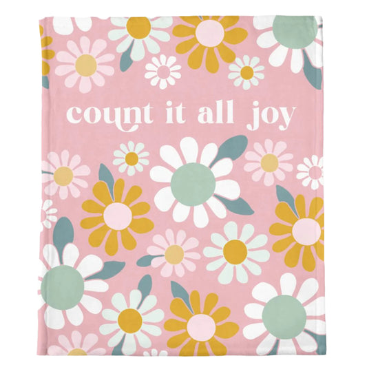 Count It All Joy Throw Blanket- 50" x 60"