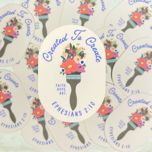 Created To Create Vinyl Sticker
