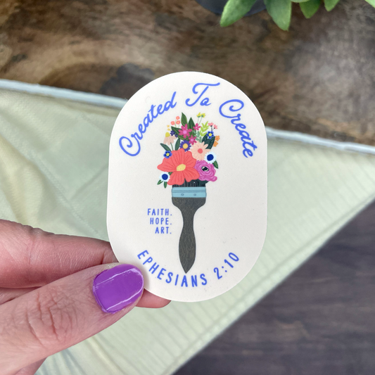 Created To Create Vinyl Sticker