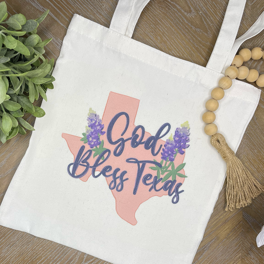 God Bless Texas Tote Bag