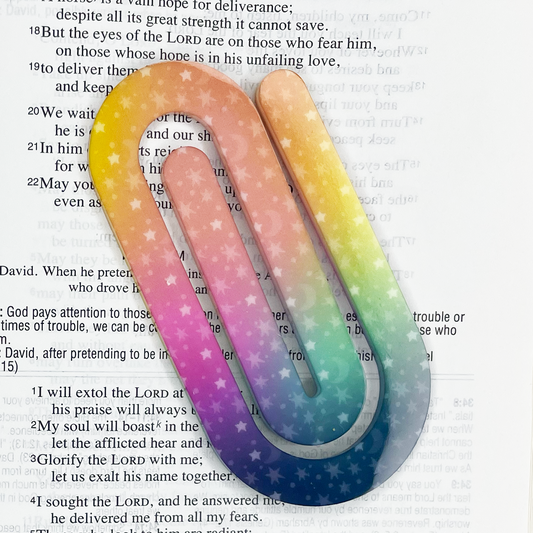 He Counts The Stars Jumbo Paperclip Bookmark