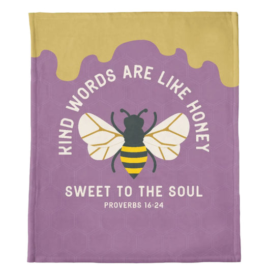 Kind Words Bee Throw Blanket- 50x60"