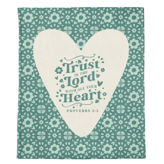 Trust in The Lord Throw Blanket- 50x60"