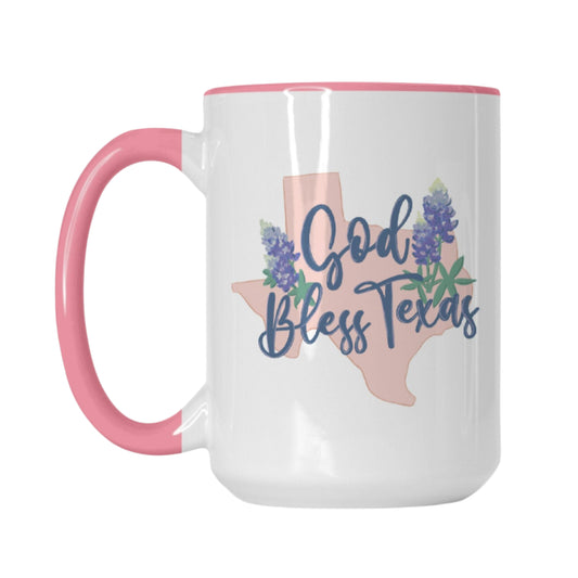 God Bless Texas Mug Deluxe 15oz.