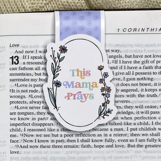 This Mama Prays Magnetic Bookmark