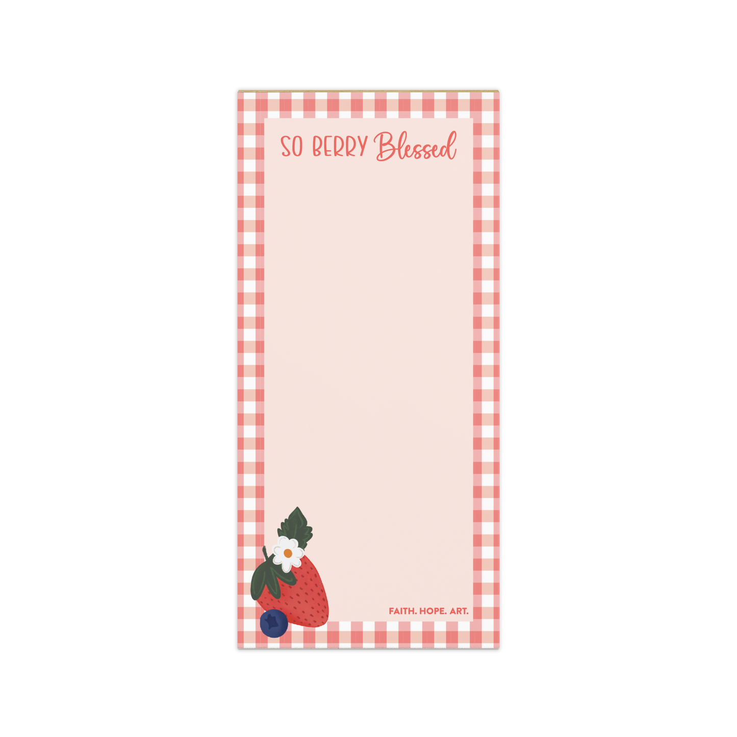 So Berry Blessed Magnetic Back Notepad