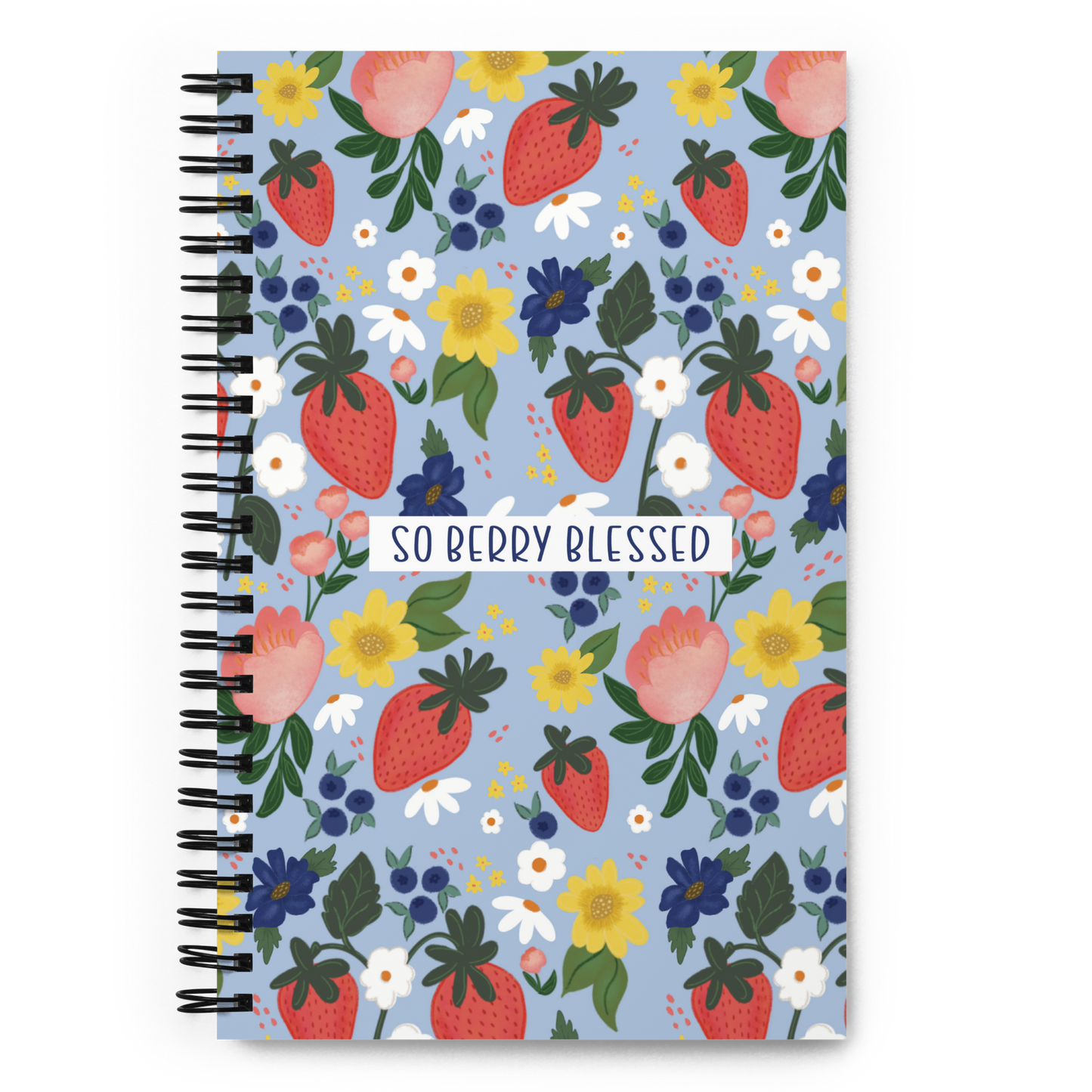 So Berry Blessed Spiral notebook