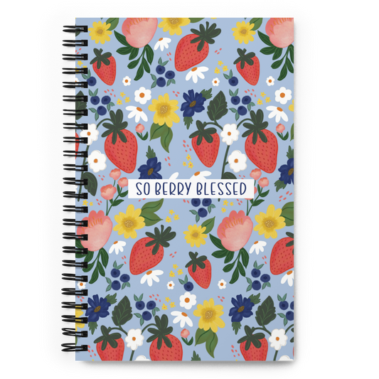 So Berry Blessed Spiral notebook