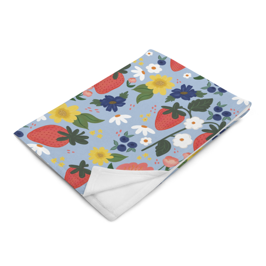 So Berry Blessed Throw Blanket